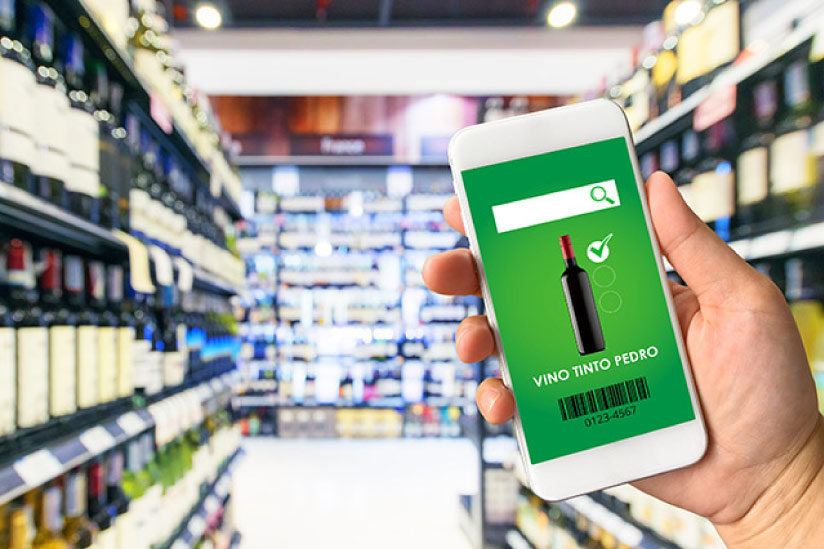 Arte alusivo de aplicación movil que confirma si el producto es lícito o no