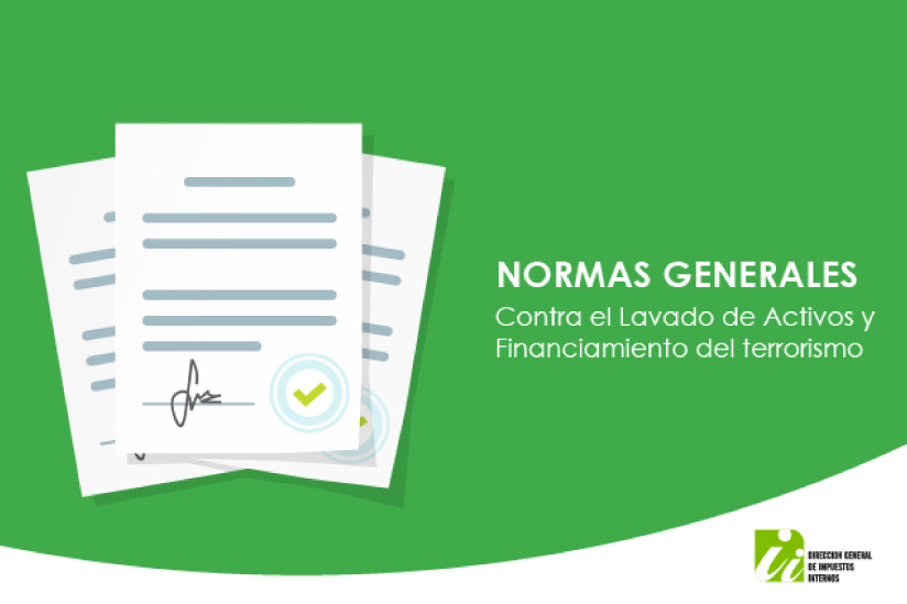 Arte sobre la publicación de la Norma General contra el Lavado de Activos y el Financiamiento del Terrorismo